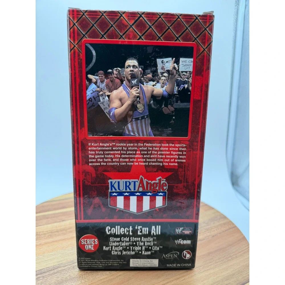 WWF Rumble Heads‎ Kurt Angle Bobblehead Series One Collector Edition 2001